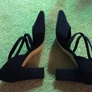 Good Condition Navy Blue Sandals, Almost new